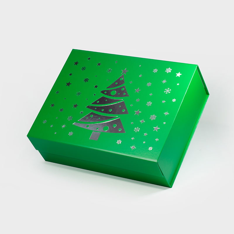 a4 deep green Christmas gift box 1 - Custom magnet box and Mailer Boxes