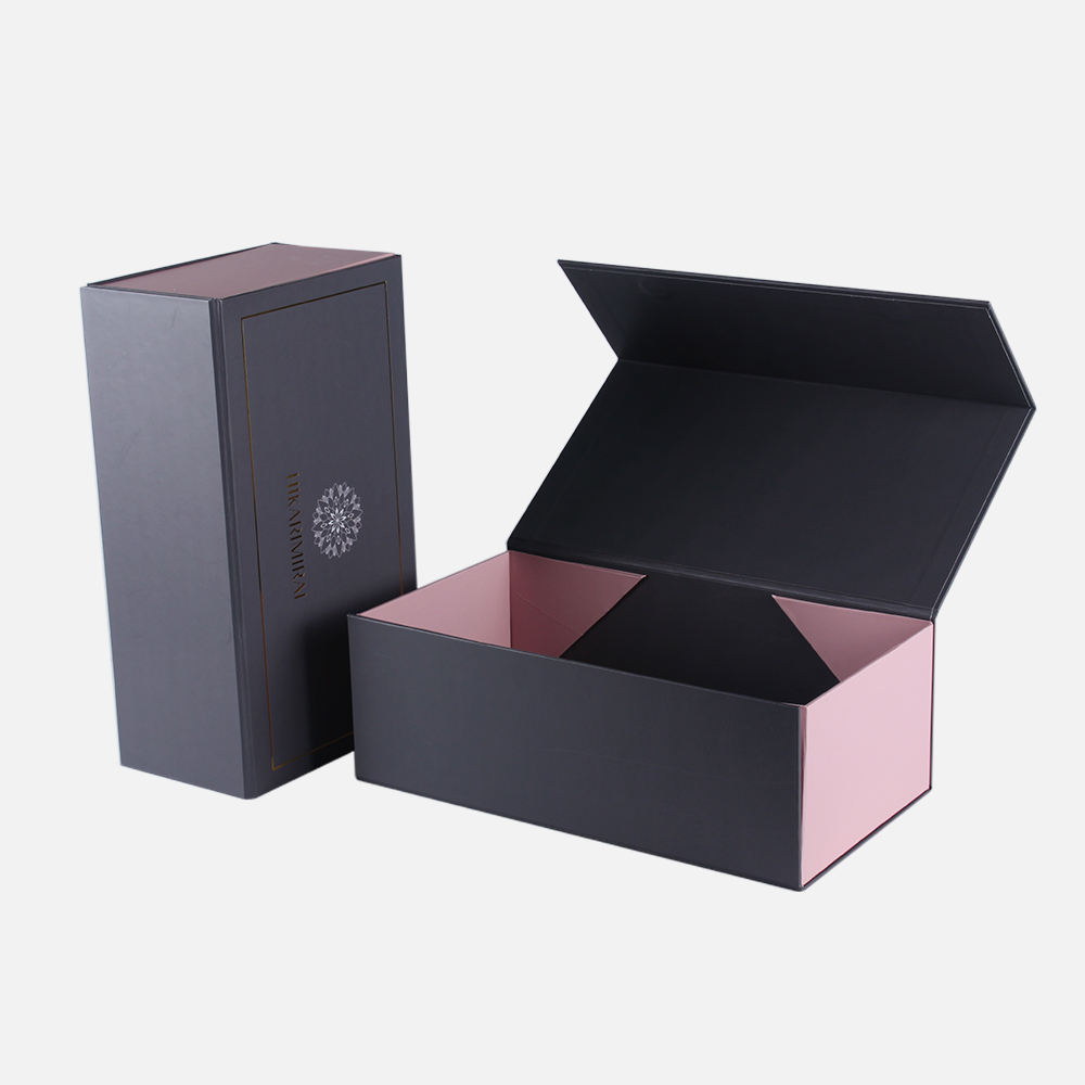 Folding Paper Gift Boxes Wig Packaging with Glossy