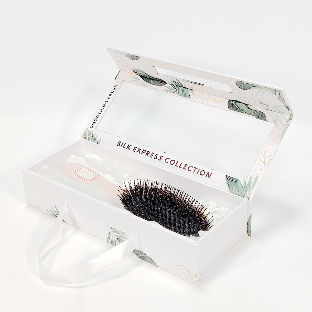 Magnetic gift box with Clear Window for hairbrushes