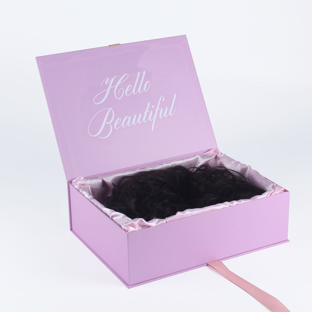 With Ribbon Hair Accessories Gift Box Wig Packaging
