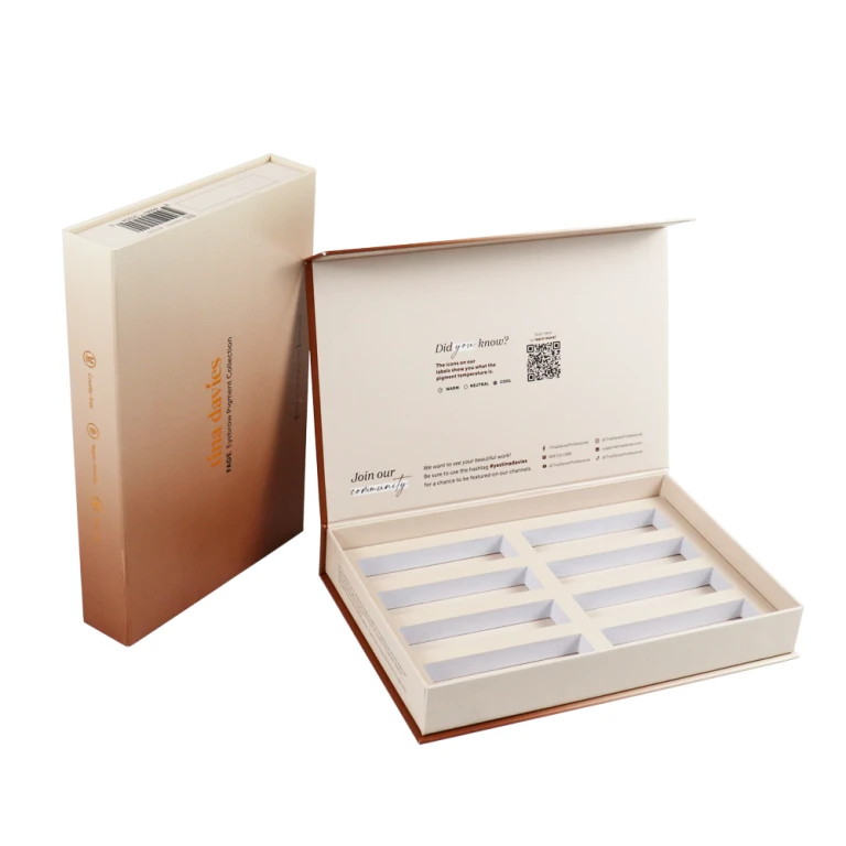 Custom Eyebrow Pigment Magnetic Closure Gift Boxes