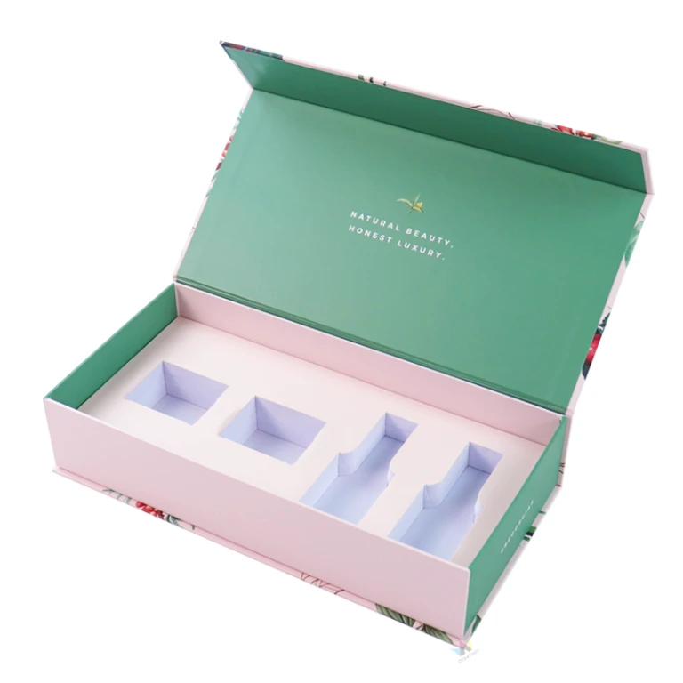 magnet closure Glass Dropper Bottle Face Skin Care Cosmetic Packaging Box 3 - Custom magnet box and Mailer Boxes